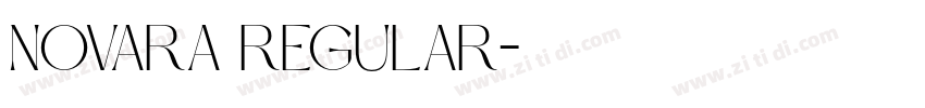 Novara Regular字体转换